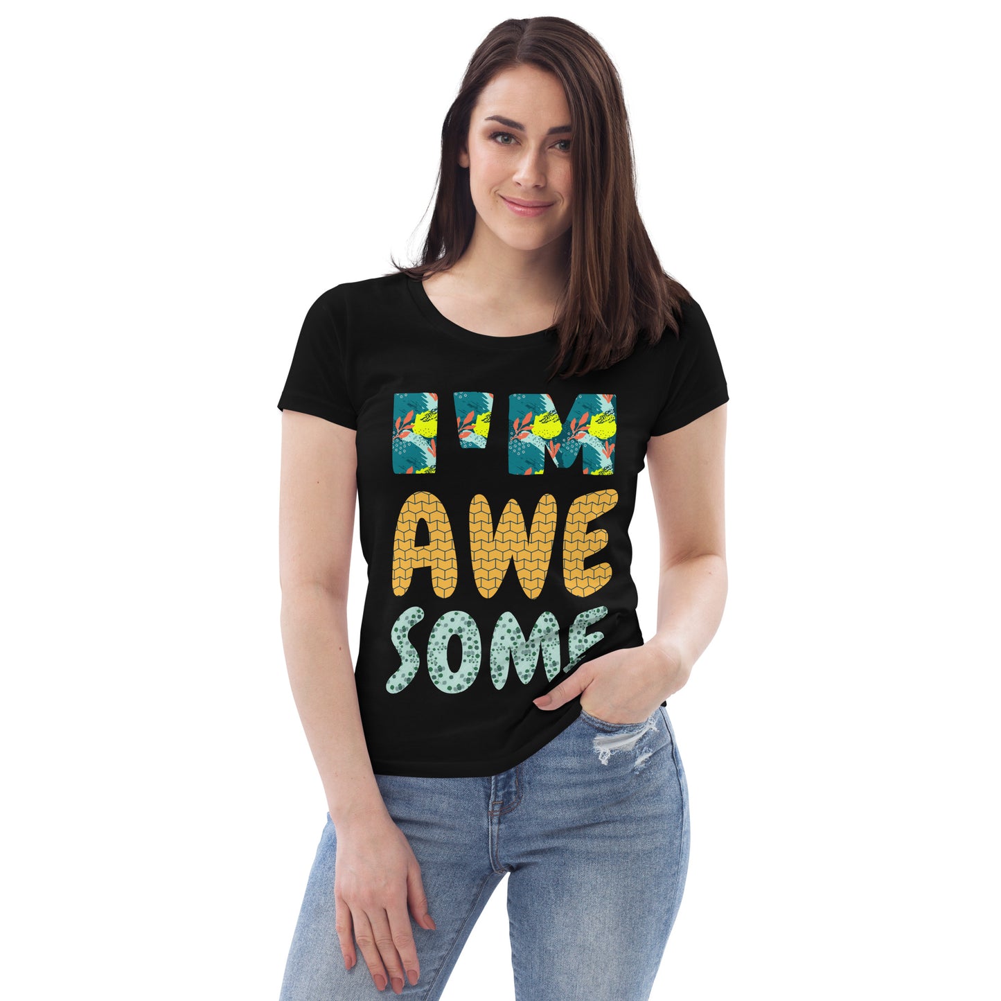 Women's fitted eco tee - Awesome