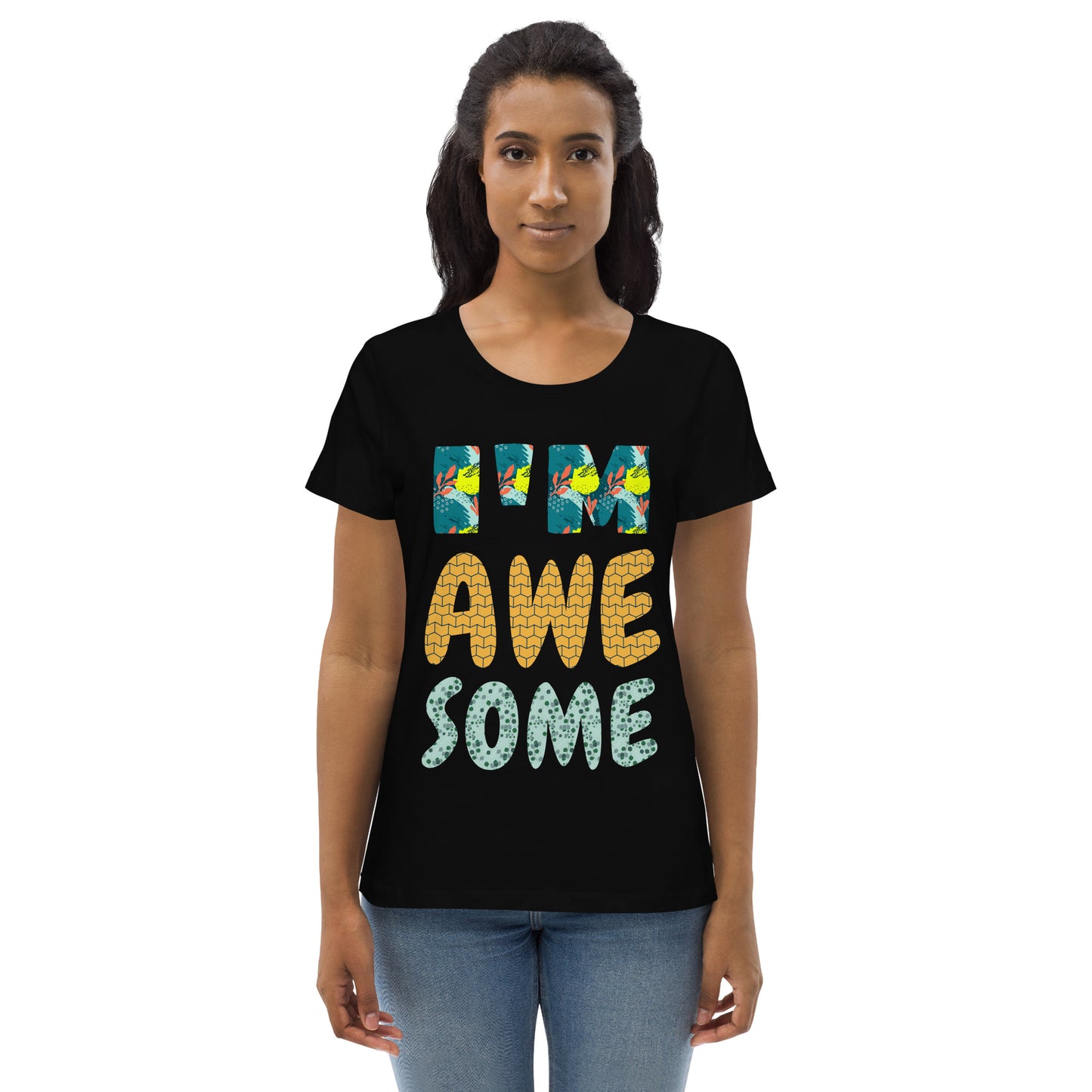 Women's fitted eco tee - Awesome