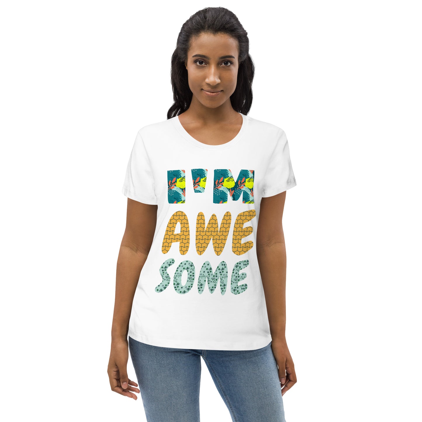 Women's fitted eco tee - Awesome