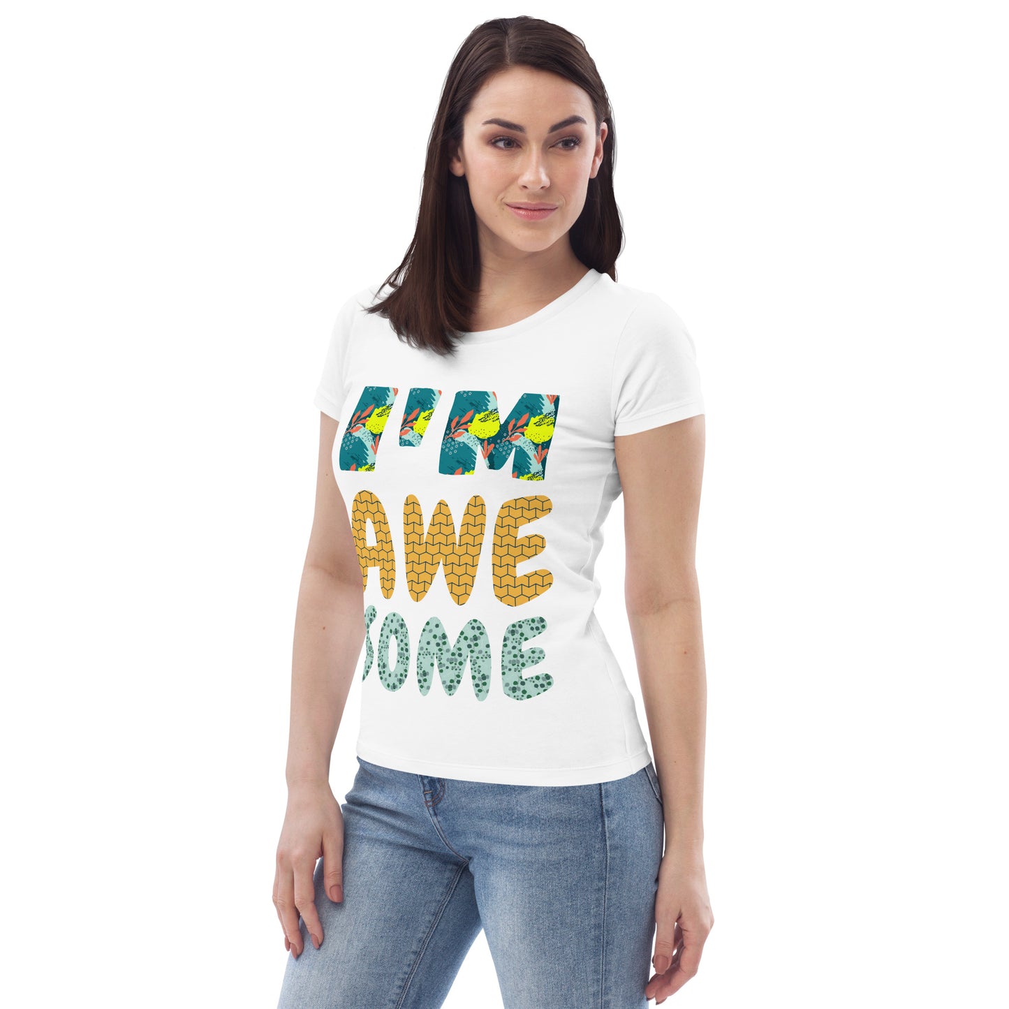 Women's fitted eco tee - Awesome